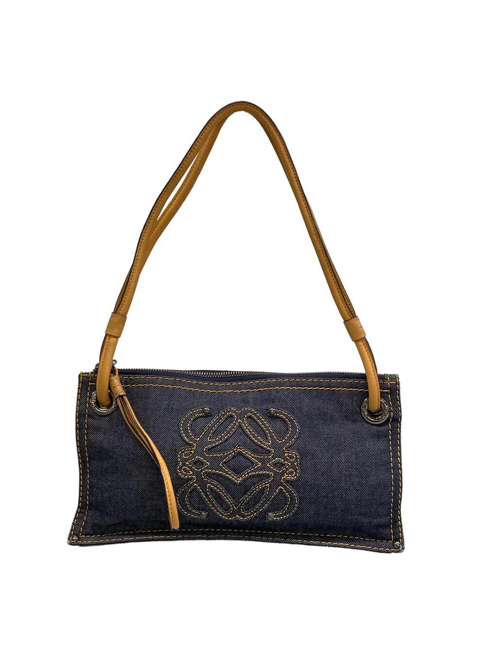 Loewe Dark Navy Beige Denim Nappa #343549L94B